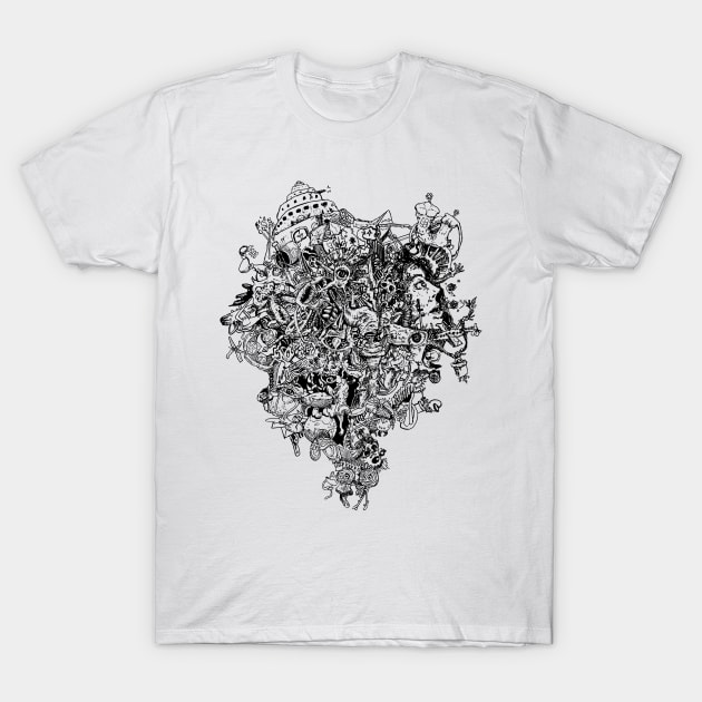 Abstract Squiggle Designs T-Shirt by YZdesigns